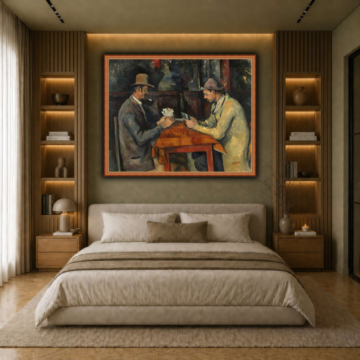 The_Card_Players_by_Paul_Cezanne earth-bedroom