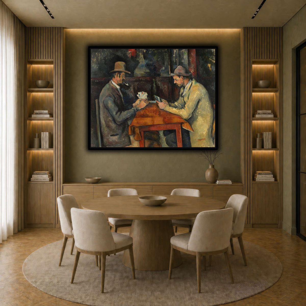 The_Card_Players_by_Paul_Cezanne earth-dining room