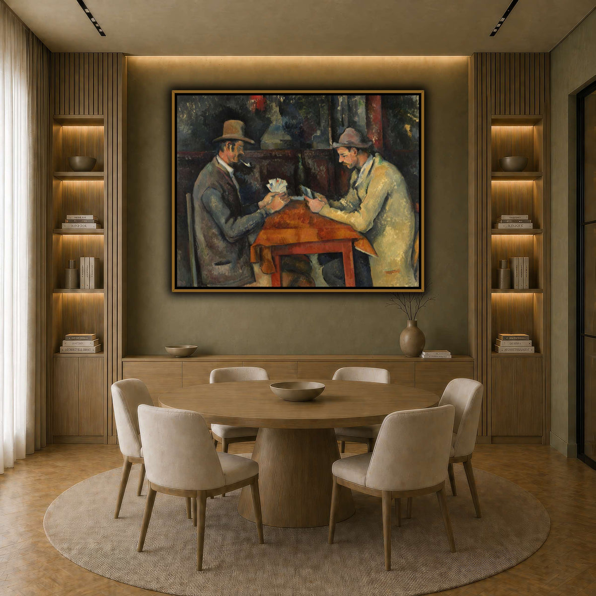 The_Card_Players_by_Paul_Cezanne earth-dining room