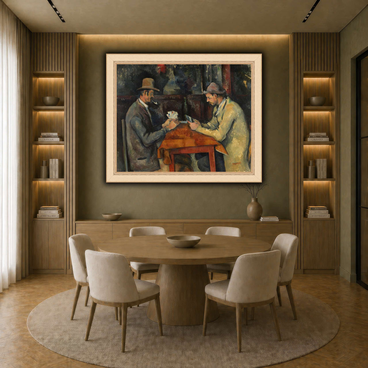 The_Card_Players_by_Paul_Cezanne earth-dining room