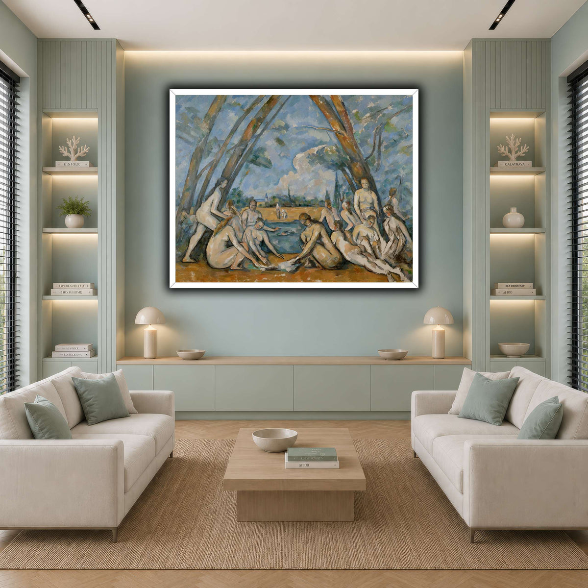 The_Large_Bathers_by_Paul_Cezanne cool-living room