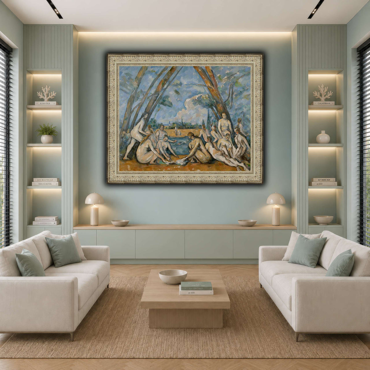 The_Large_Bathers_by_Paul_Cezanne cool-living room