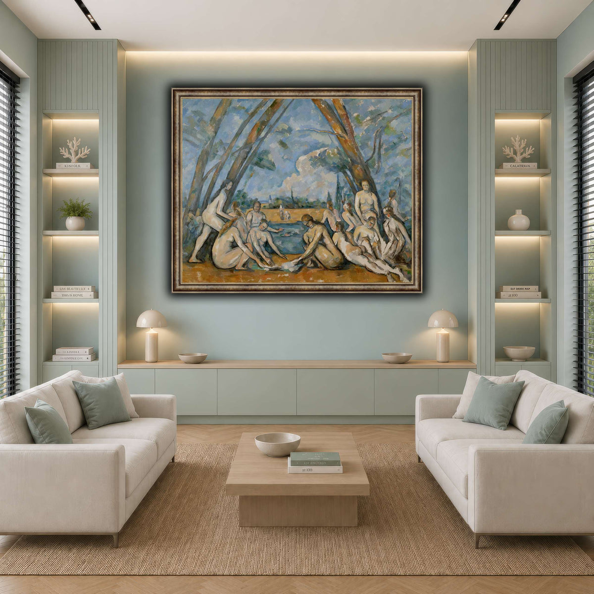The_Large_Bathers_by_Paul_Cezanne cool-living room