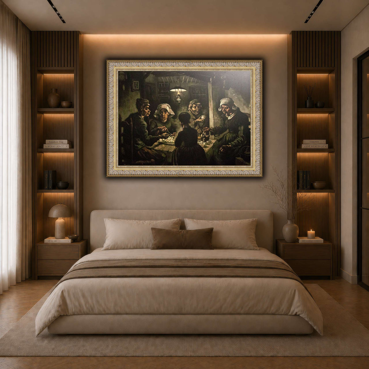The_Potato_Eaters dark neutral-bedroom