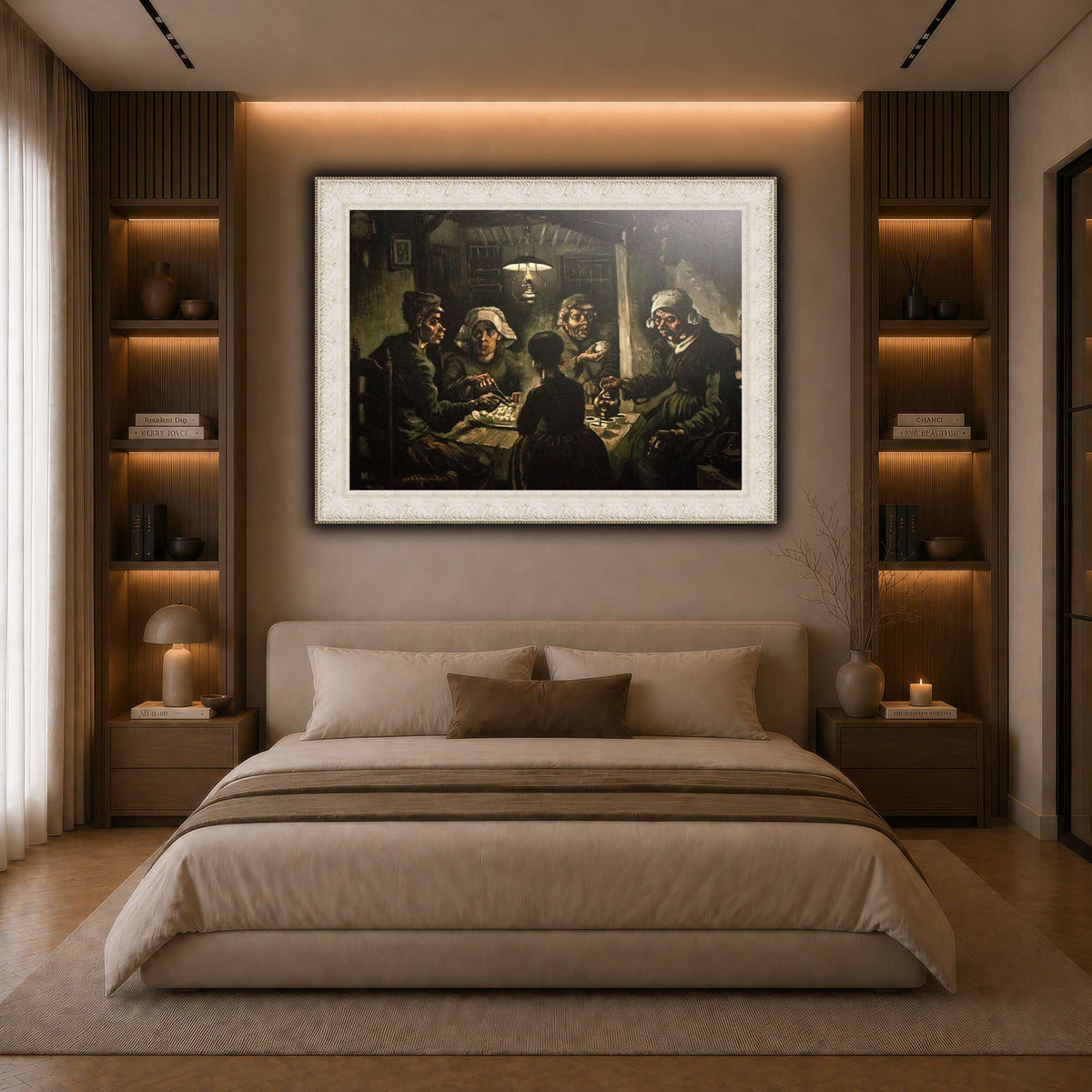 The_Potato_Eaters dark neutral-bedroom