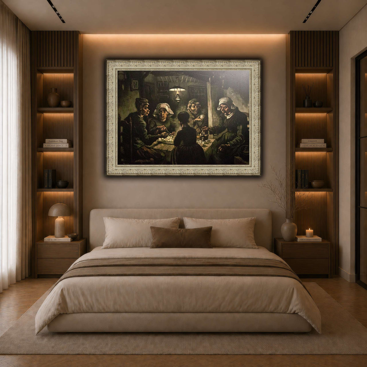 The_Potato_Eaters dark neutral-bedroom