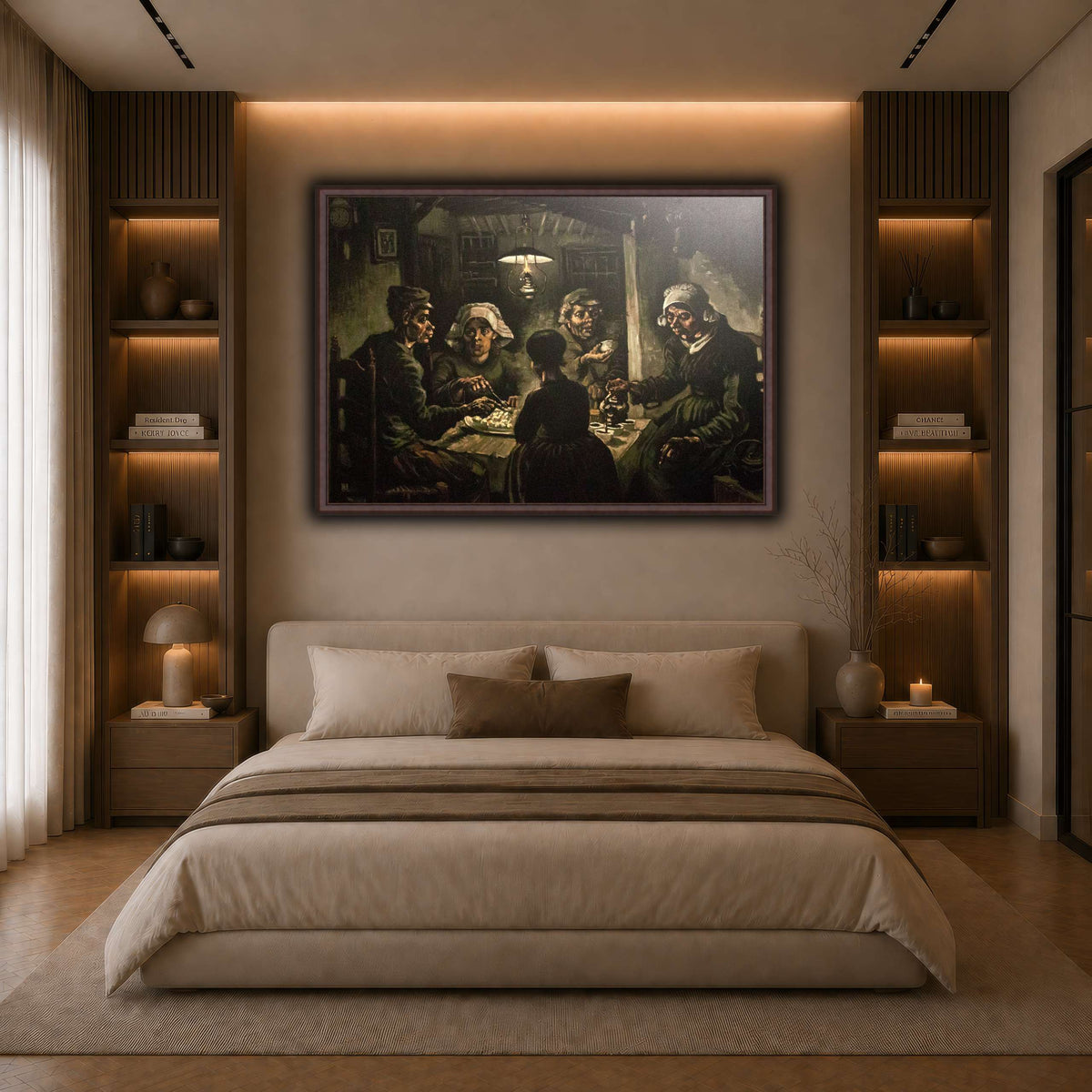 The_Potato_Eaters dark neutral-bedroom