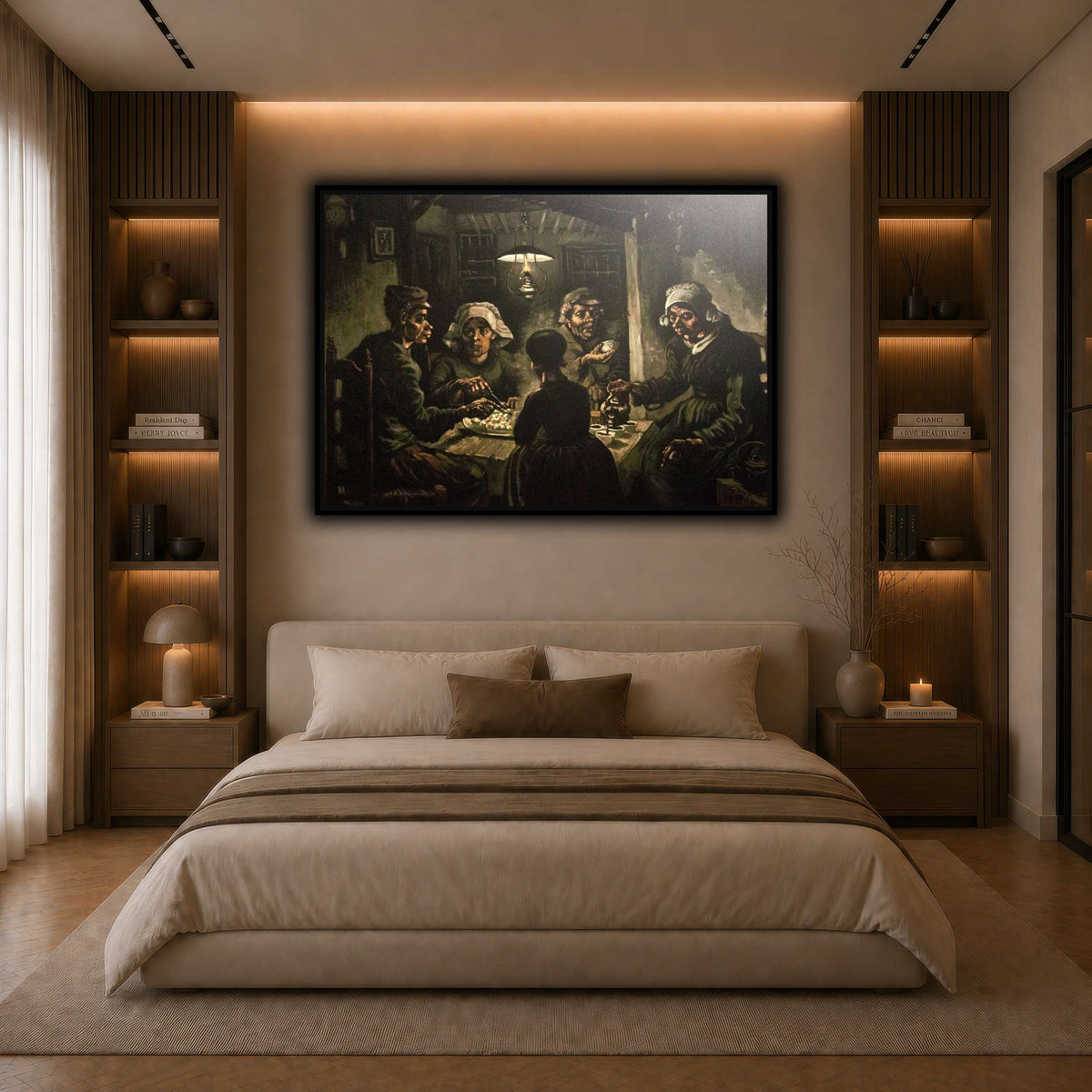 The_Potato_Eaters dark neutral-bedroom