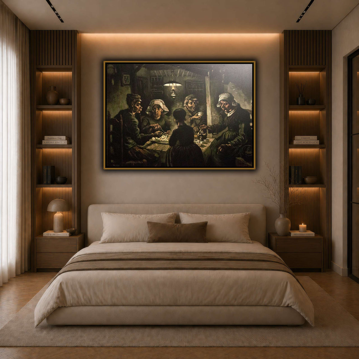 The_Potato_Eaters dark neutral-bedroom