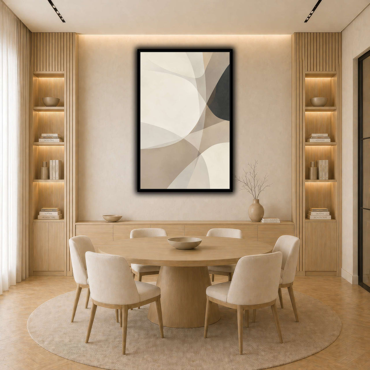 Translucent Neutrals in Motion-7 light neutral-dining room