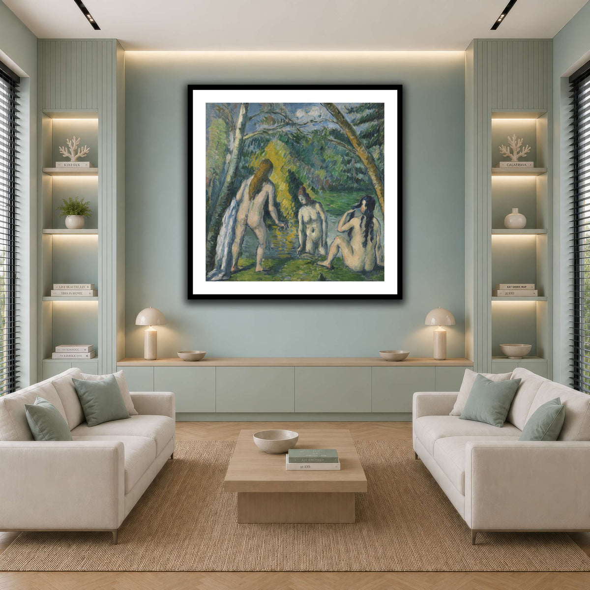 Trois_baigneuses_by_Paul_Cezanne cool-living room