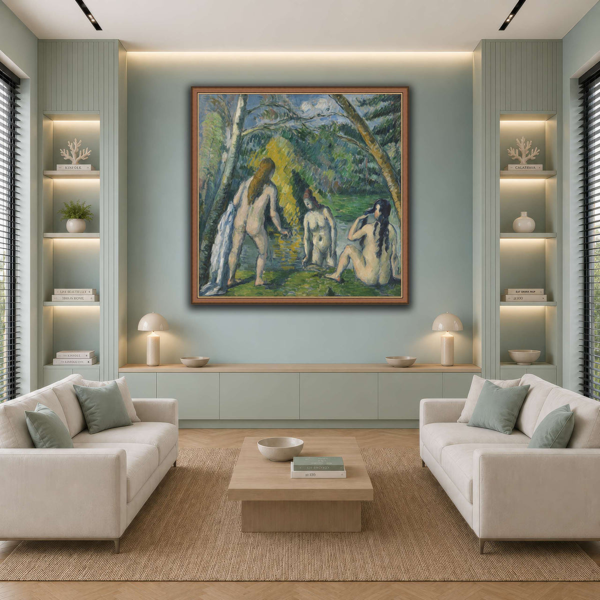 Trois_baigneuses_by_Paul_Cezanne cool-living room