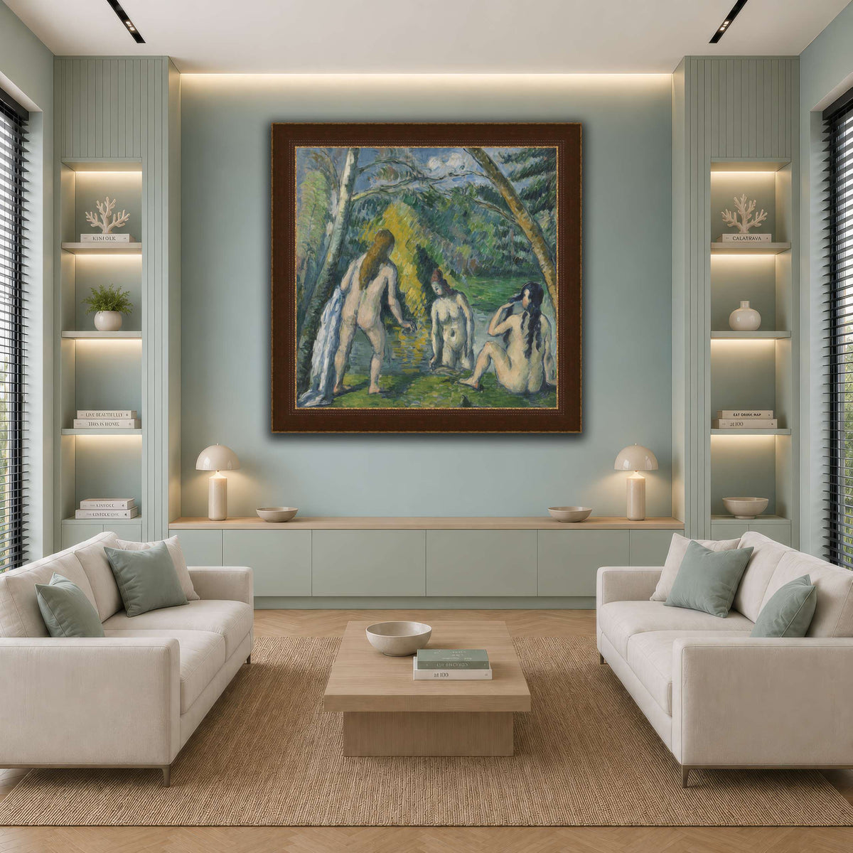 Trois_baigneuses_by_Paul_Cezanne cool-living room