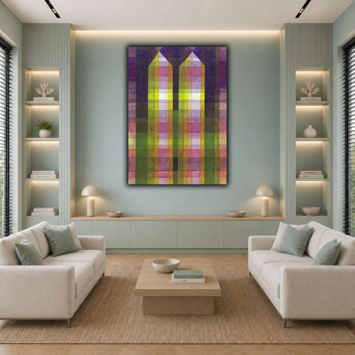 Twin-Tower-1923-1923_paul-klee cool-living room