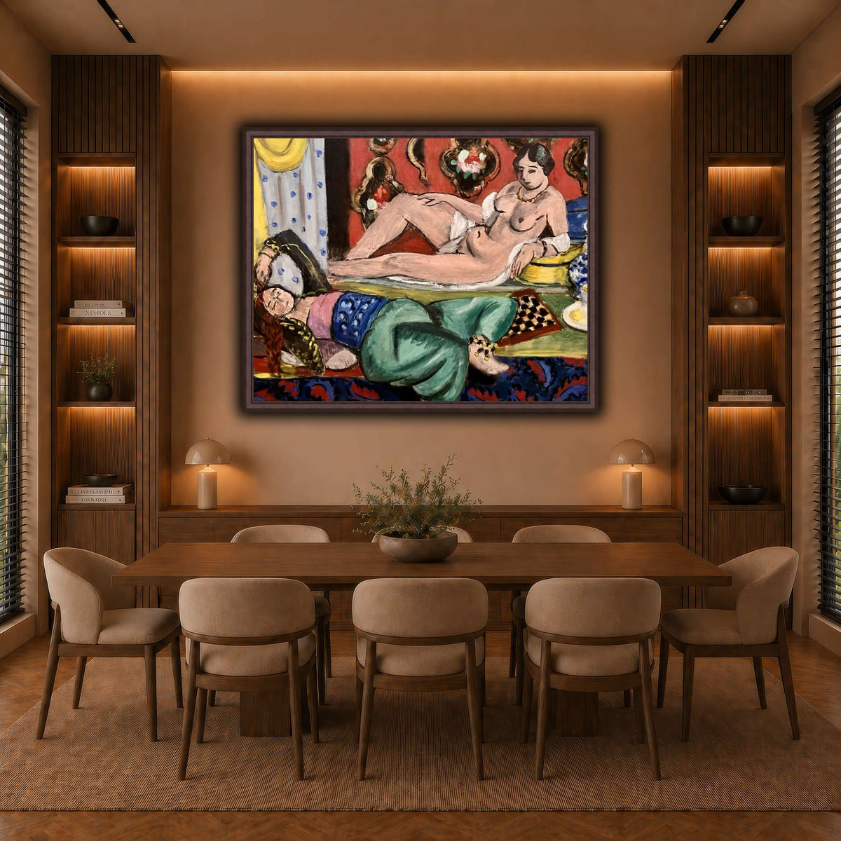 Two_Odalisques_Henri_Matisse warm-dining room