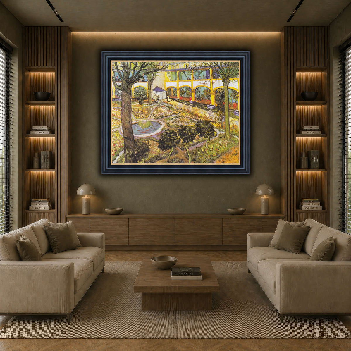 Van_Gogh_-_Garten_des_Hospitals earth-living room