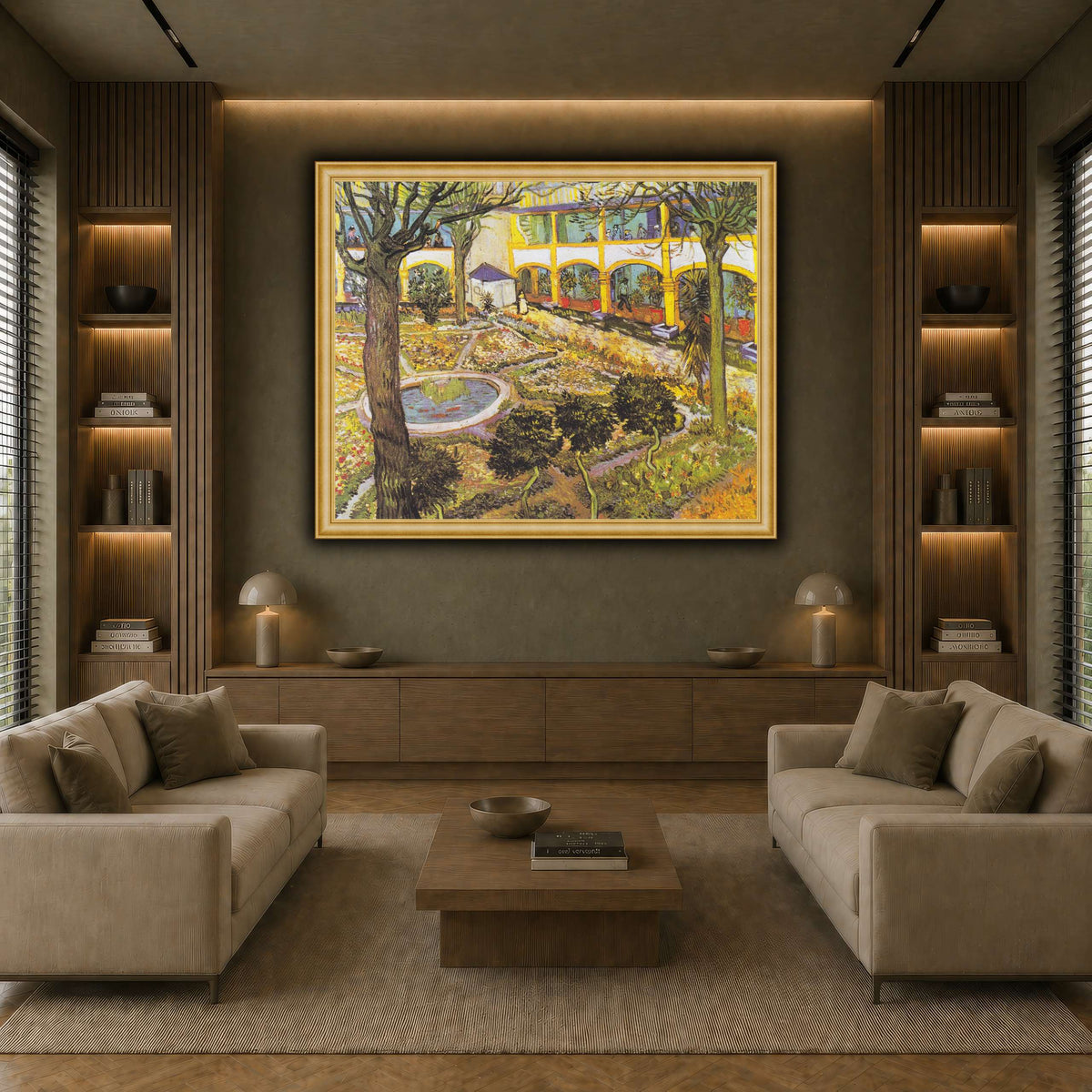 Van_Gogh_-_Garten_des_Hospitals earth-living room