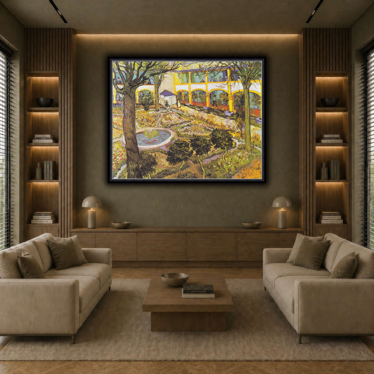 Van_Gogh_-_Garten_des_Hospitals earth-living room