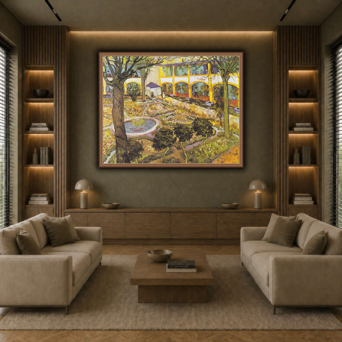 Van_Gogh_-_Garten_des_Hospitals earth-living room