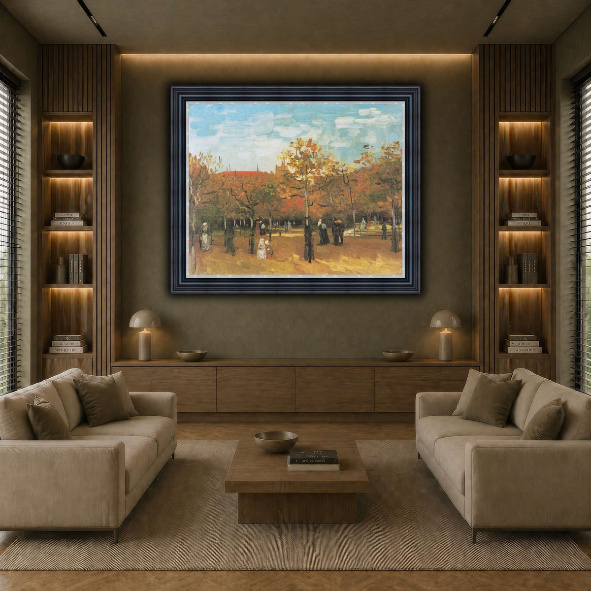 Van_Gogh_-_Spaziergänger_im_Bois_de_Boulogne1 earth-living room