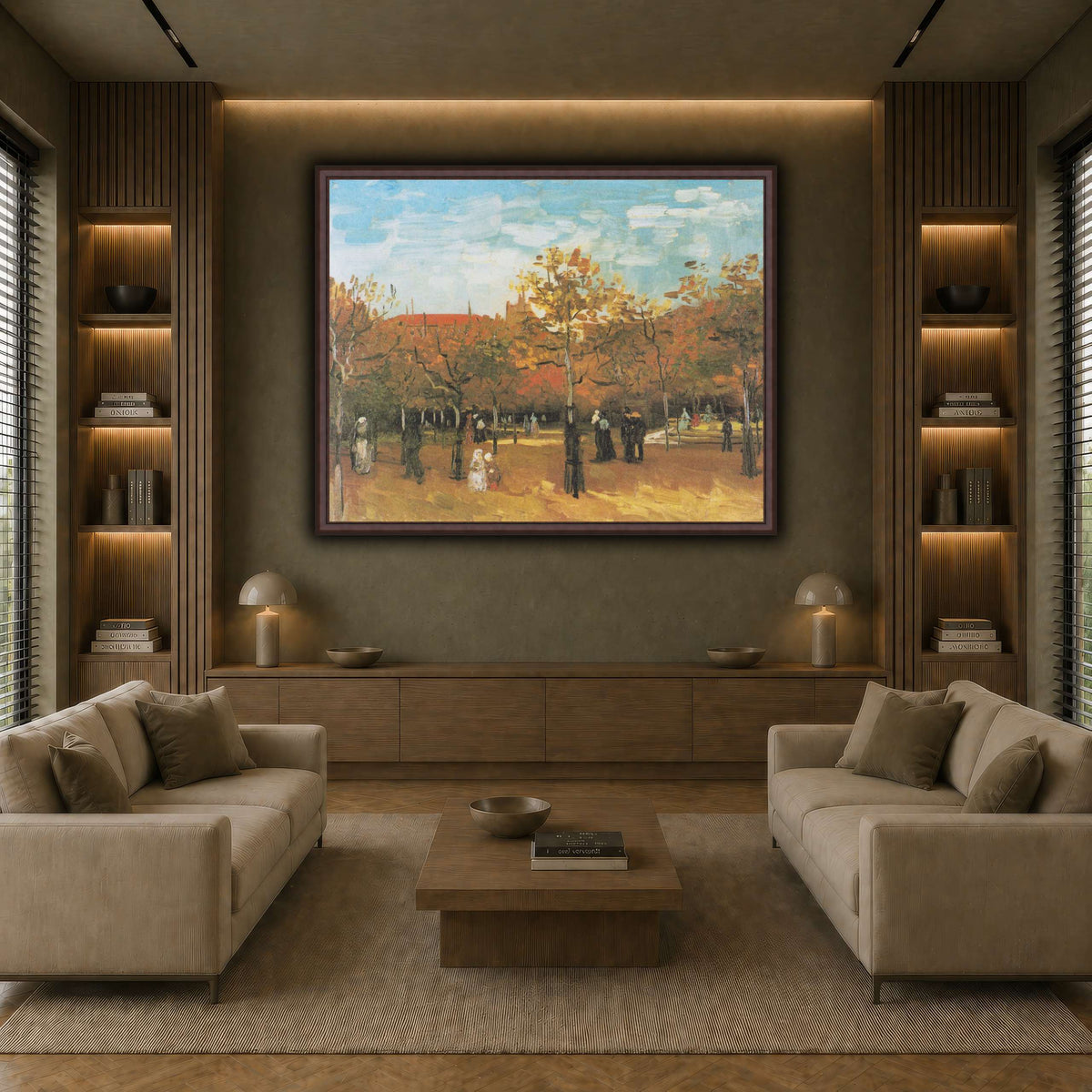 Van_Gogh_-_Spaziergänger_im_Bois_de_Boulogne1 earth-living room