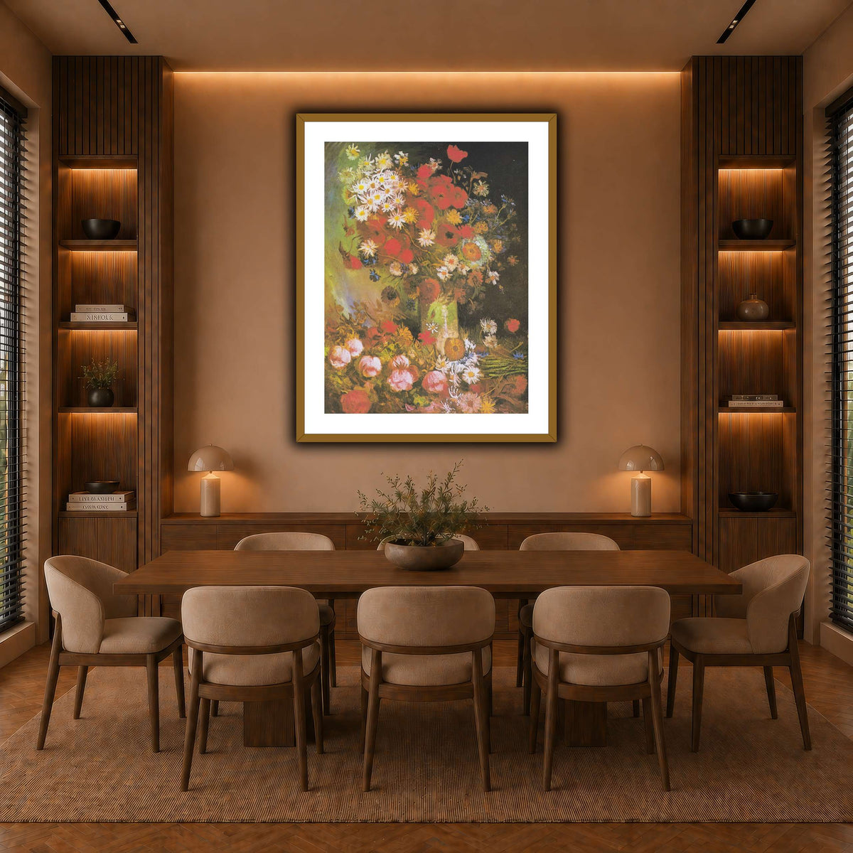 Van_Gogh_-_Vase_mit_Mohn-_und_Kornblumen,_Pfingstrosen_und_Chrysanthemen warm-dining room