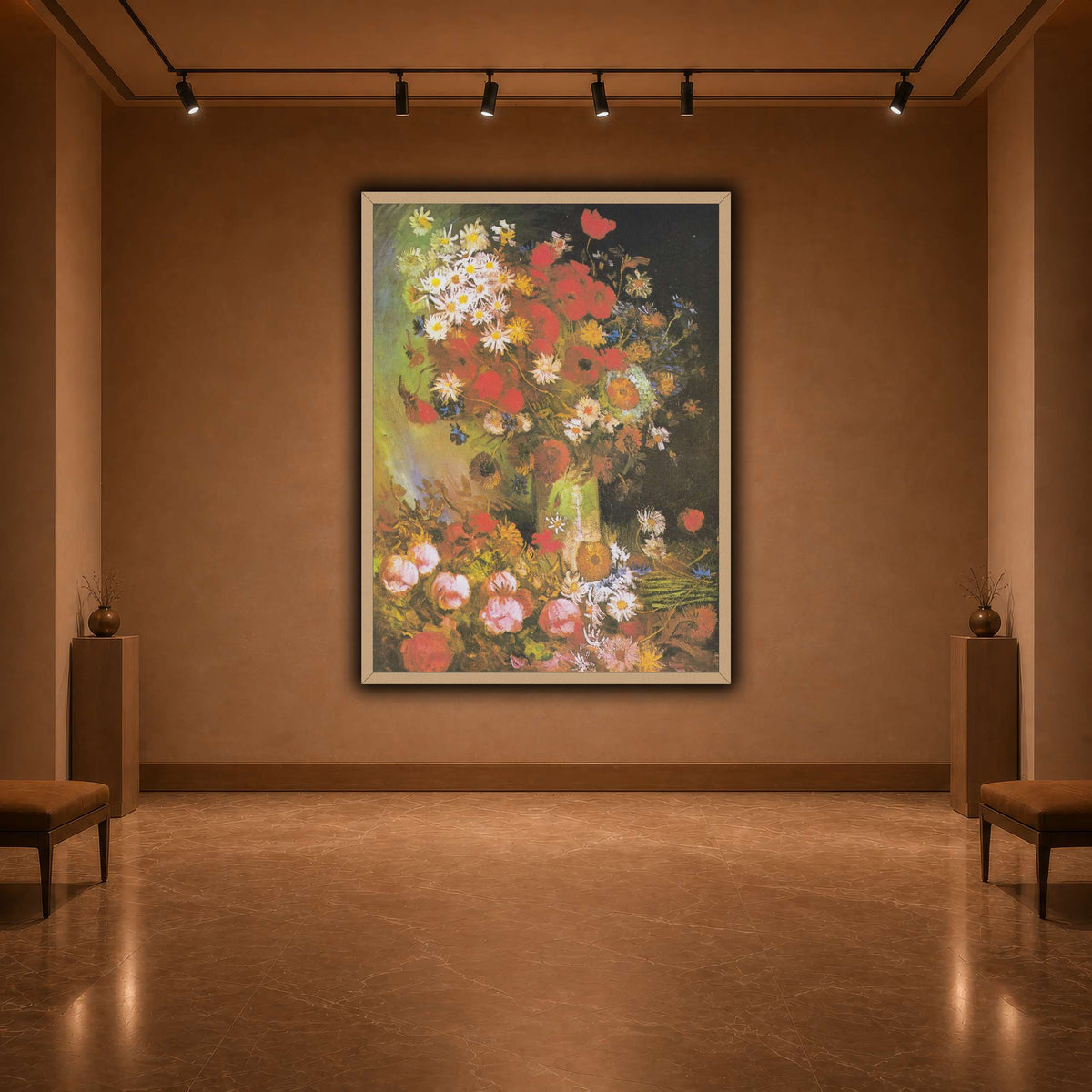 Van_Gogh_-_Vase_mit_Mohn-_und_Kornblumen,_Pfingstrosen_und_Chrysanthemen warm-agallery