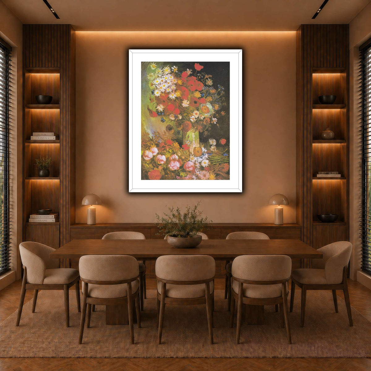 Van_Gogh_-_Vase_mit_Mohn-_und_Kornblumen,_Pfingstrosen_und_Chrysanthemen warm-dining room