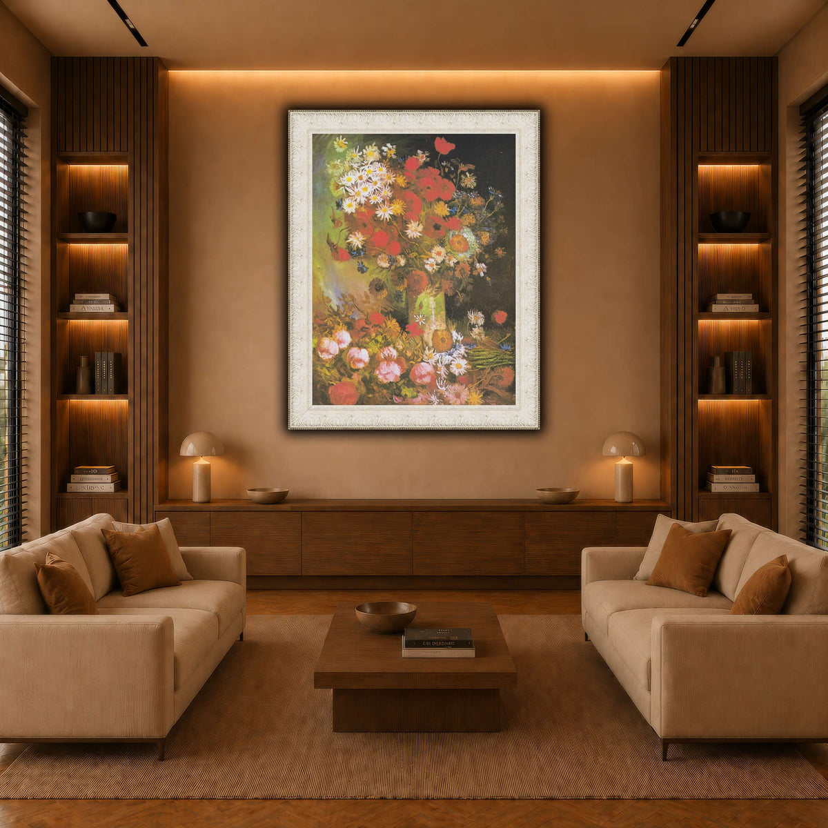Van_Gogh_-_Vase_mit_Mohn-_und_Kornblumen,_Pfingstrosen_und_Chrysanthemen warm-living-room