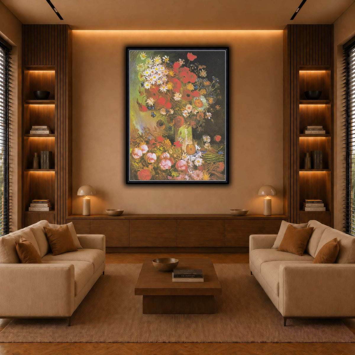 Van_Gogh_-_Vase_mit_Mohn-_und_Kornblumen,_Pfingstrosen_und_Chrysanthemen warm-living-room