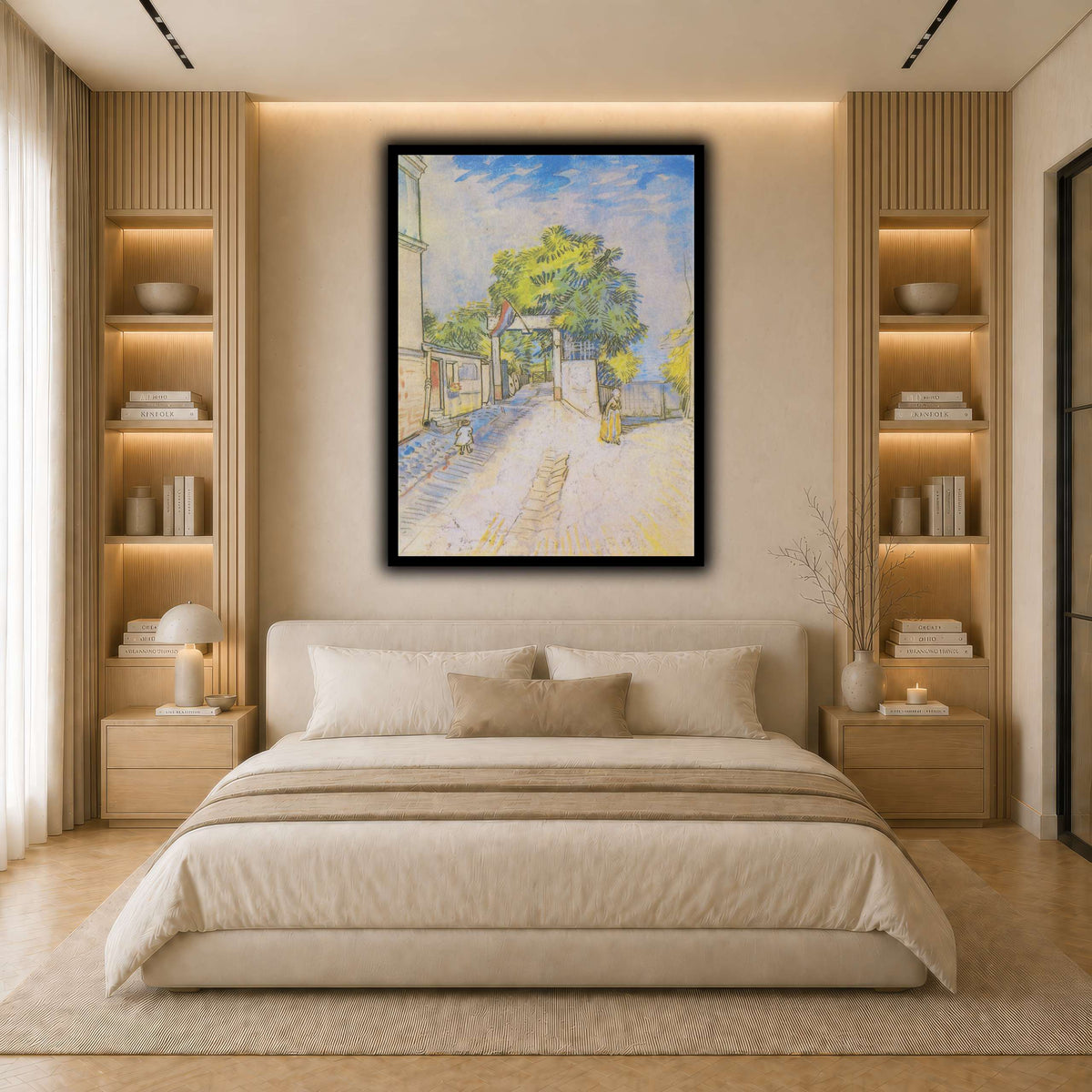 Van_Gogh_-_Weg_mit_Eingang_zu_einem_Aussichtspunkt light neutral- bedroom