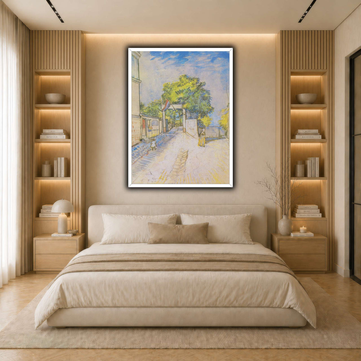 Van_Gogh_-_Weg_mit_Eingang_zu_einem_Aussichtspunkt light neutral- bedroom