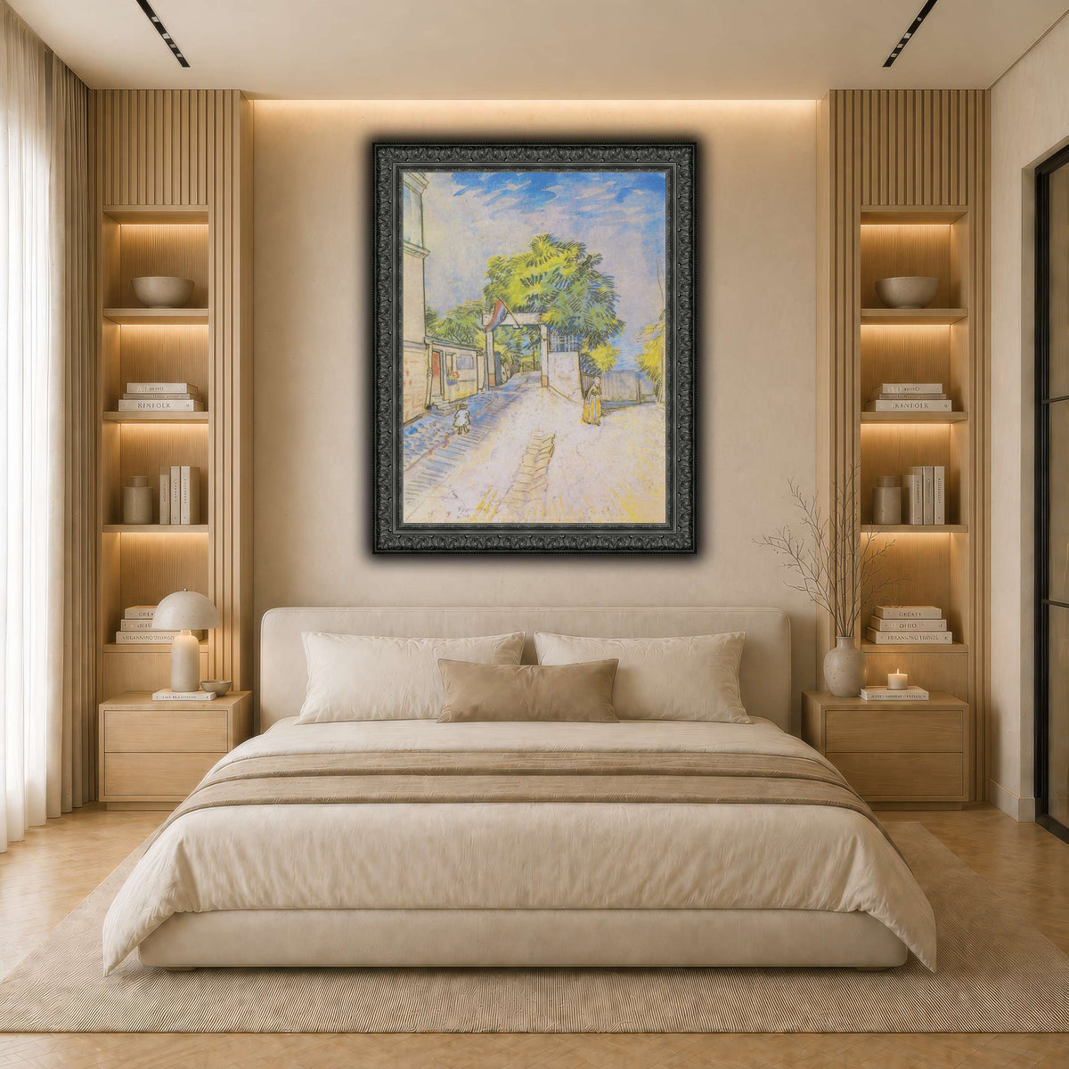 Van_Gogh_-_Weg_mit_Eingang_zu_einem_Aussichtspunkt light neutral- bedroom