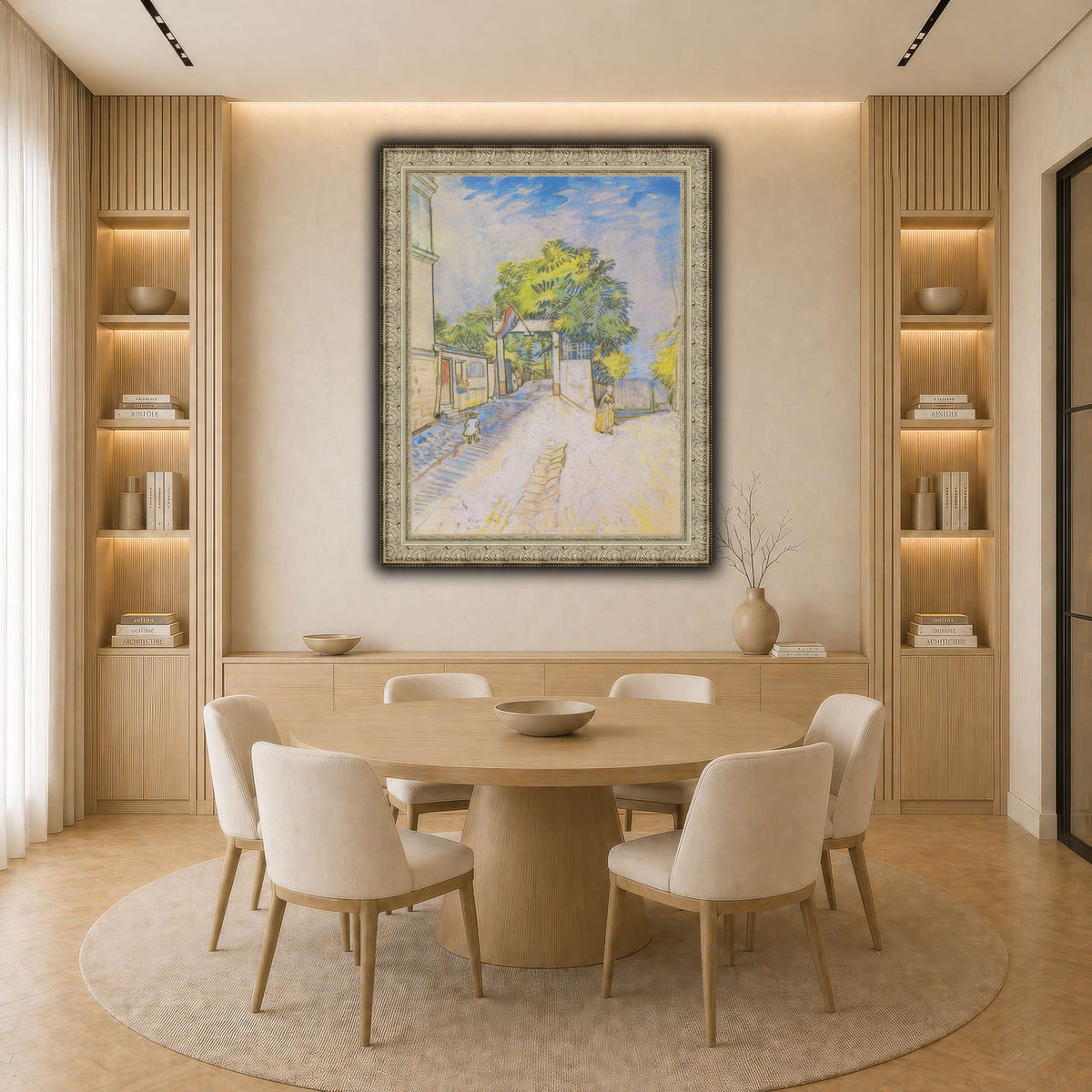 Van_Gogh_-_Weg_mit_Eingang_zu_einem_Aussichtspunkt light neutral-dining room