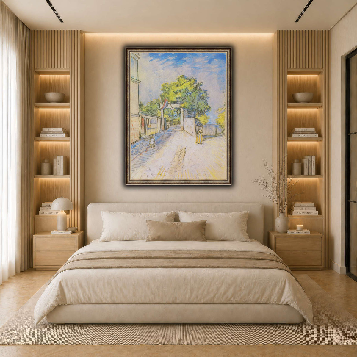 Van_Gogh_-_Weg_mit_Eingang_zu_einem_Aussichtspunkt light neutral- bedroom