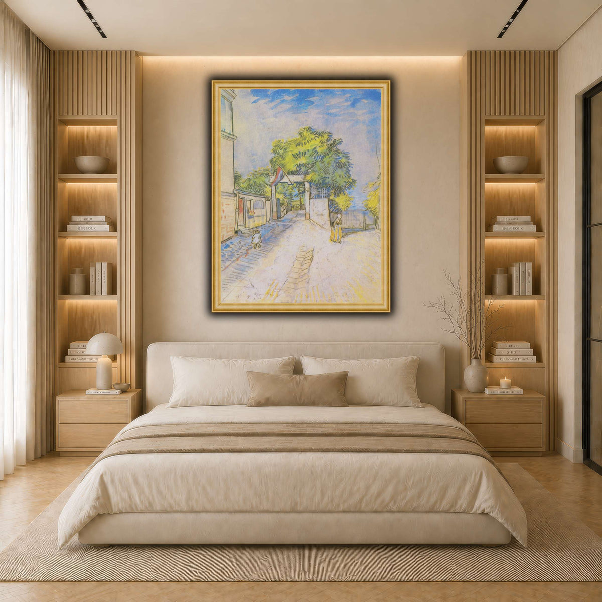 Van_Gogh_-_Weg_mit_Eingang_zu_einem_Aussichtspunkt light neutral- bedroom