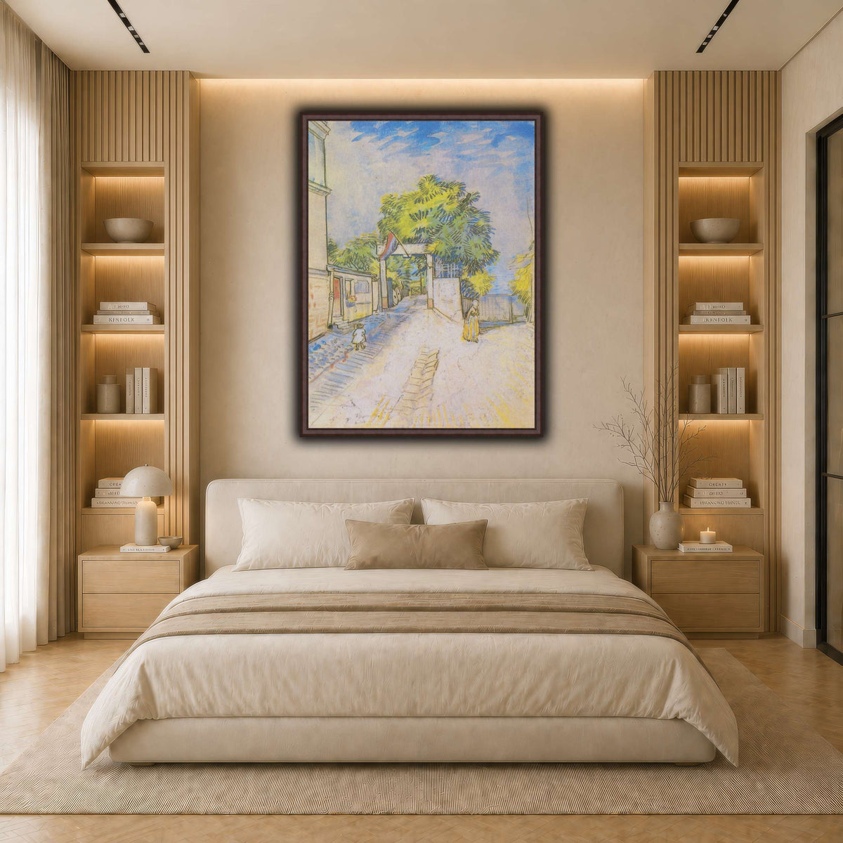 Van_Gogh_-_Weg_mit_Eingang_zu_einem_Aussichtspunkt light neutral- bedroom
