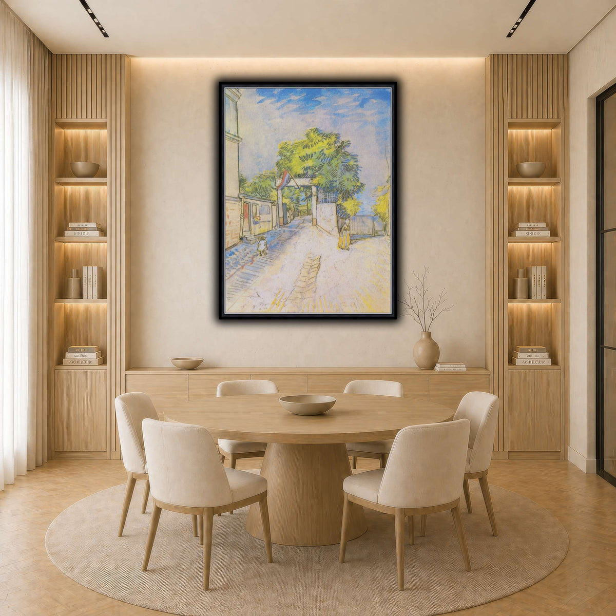 Van_Gogh_-_Weg_mit_Eingang_zu_einem_Aussichtspunkt light neutral-dining room
