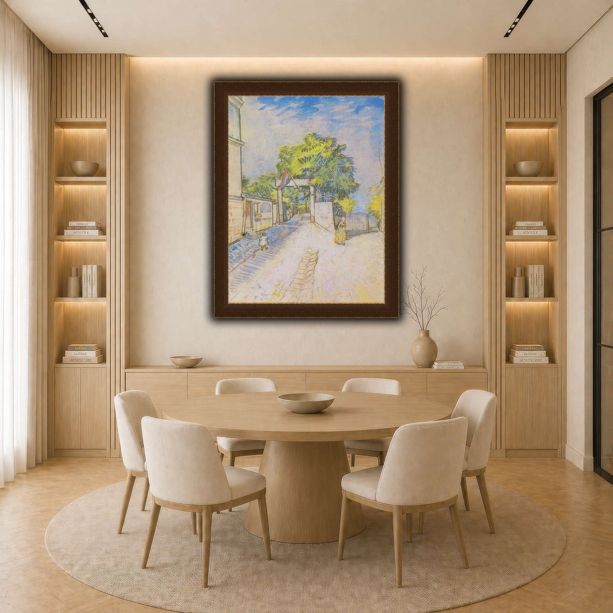 Van_Gogh_-_Weg_mit_Eingang_zu_einem_Aussichtspunkt light neutral-dining room