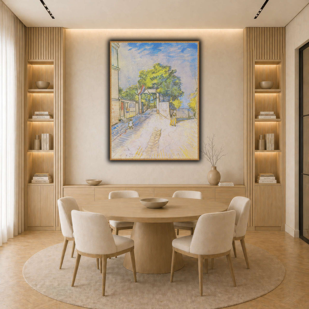 Van_Gogh_-_Weg_mit_Eingang_zu_einem_Aussichtspunkt light neutral-dining room