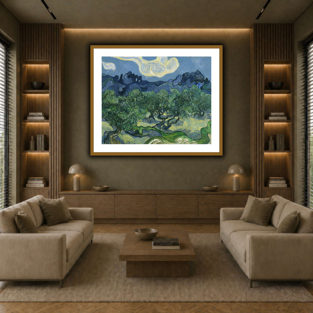 Van_Gogh_The_Olive_Trees. earth-living room
