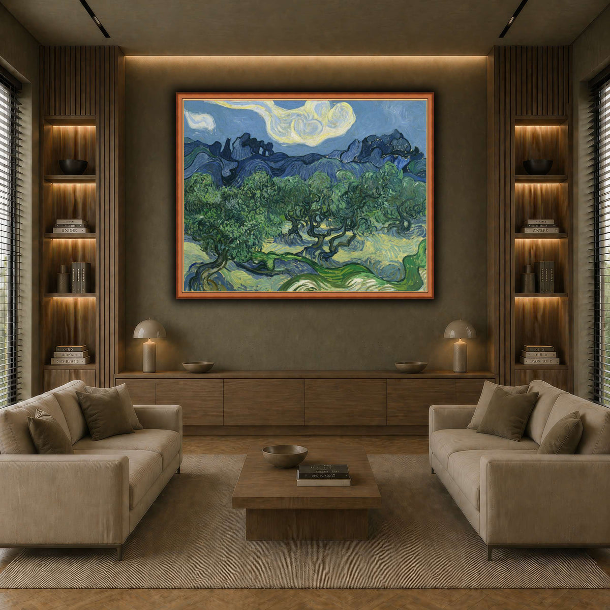Van_Gogh_The_Olive_Trees. earth-living room