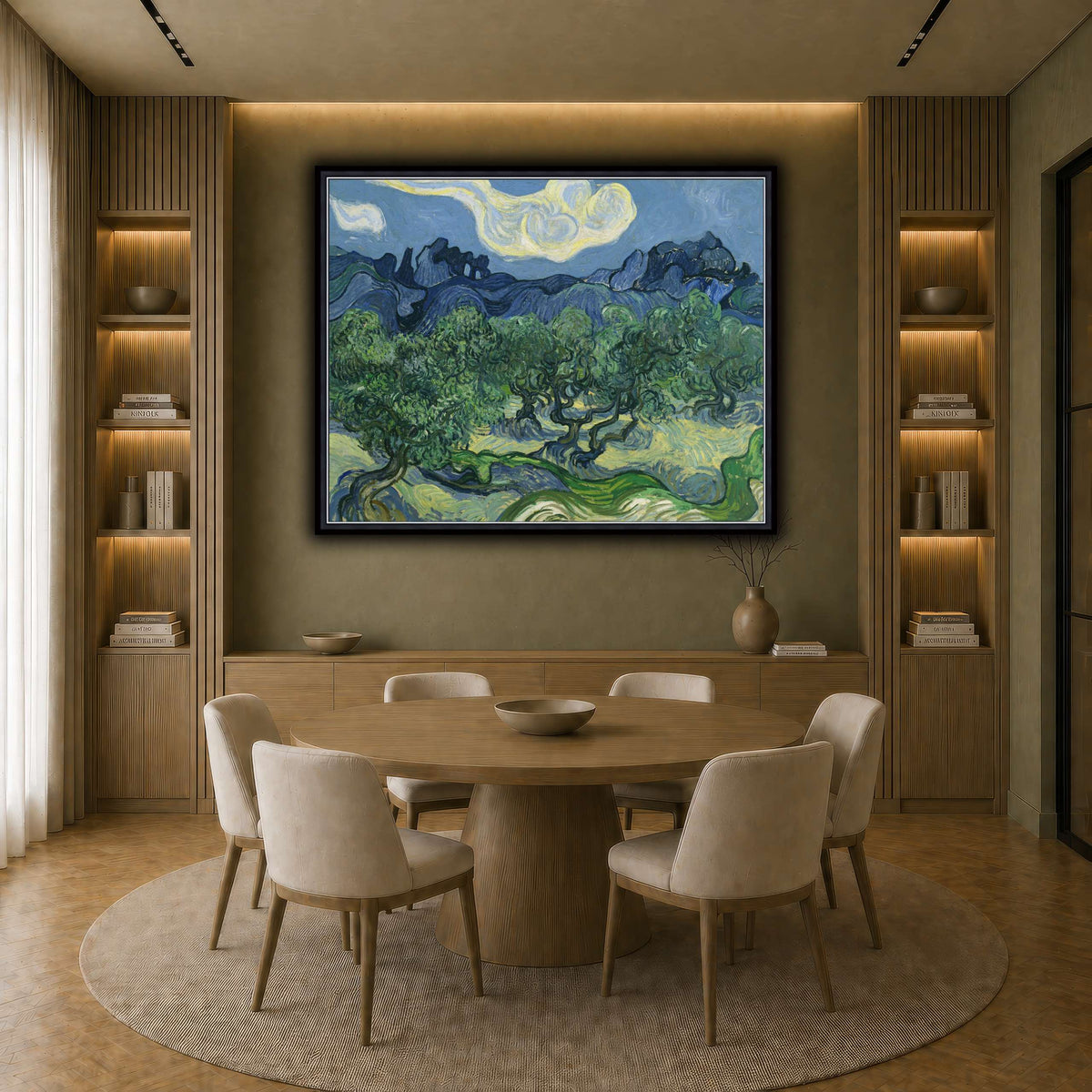 Van_Gogh_The_Olive_Trees. earth-dining room