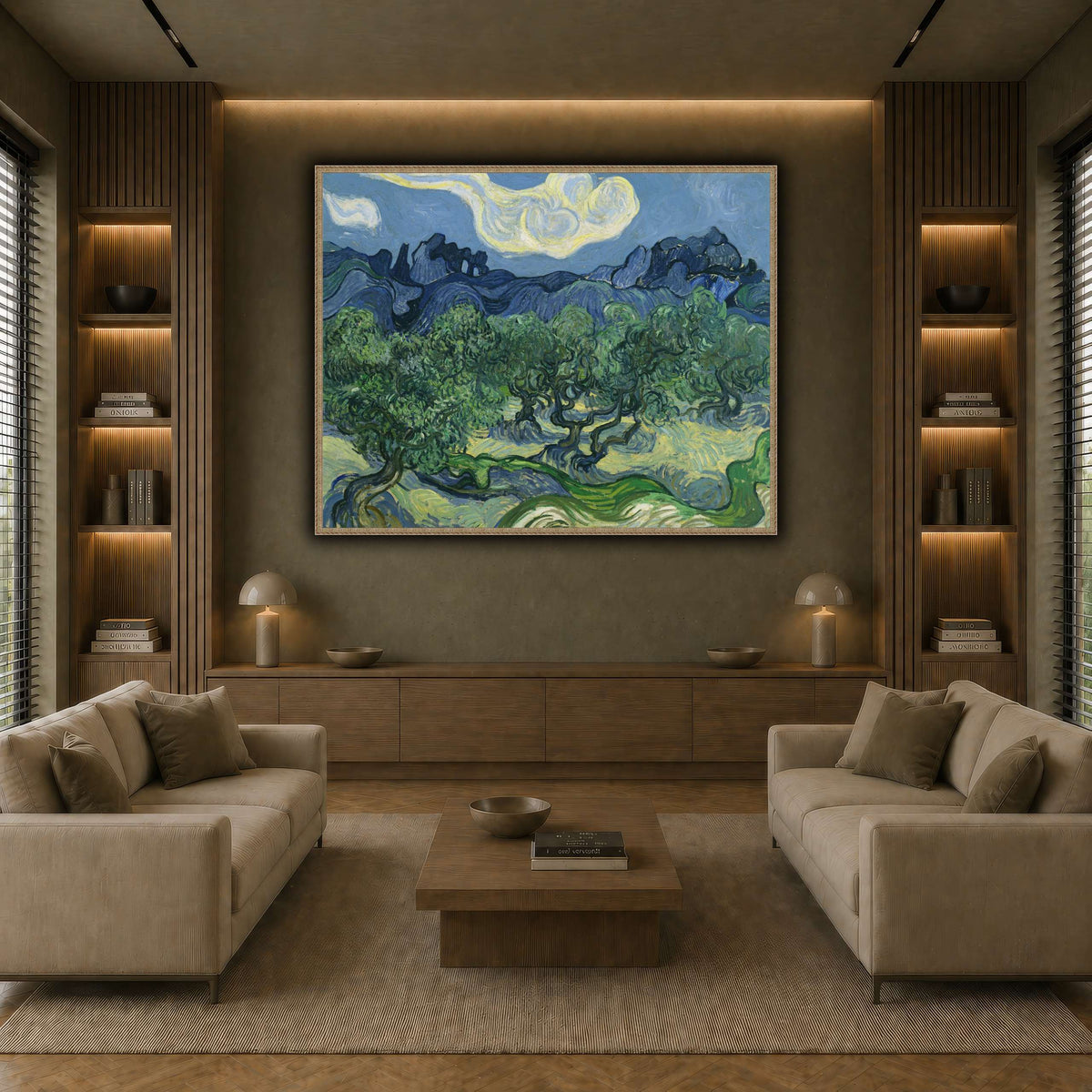 Van_Gogh_The_Olive_Trees. earth-living room