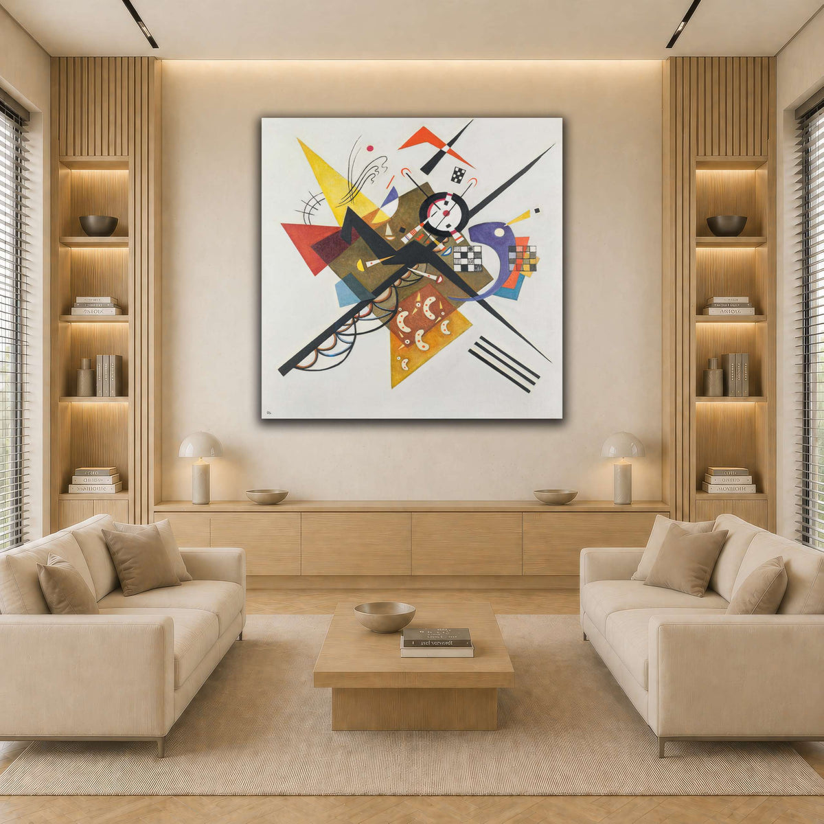 Vassily_Kandinsky,_1923_-_On_White_II (1) light neutral-living room