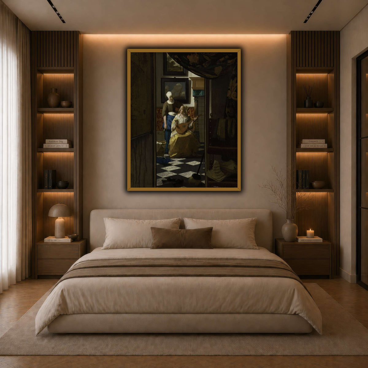 Vermeer,_Johannes_-_The_Loveletter dark neutral-bedroom