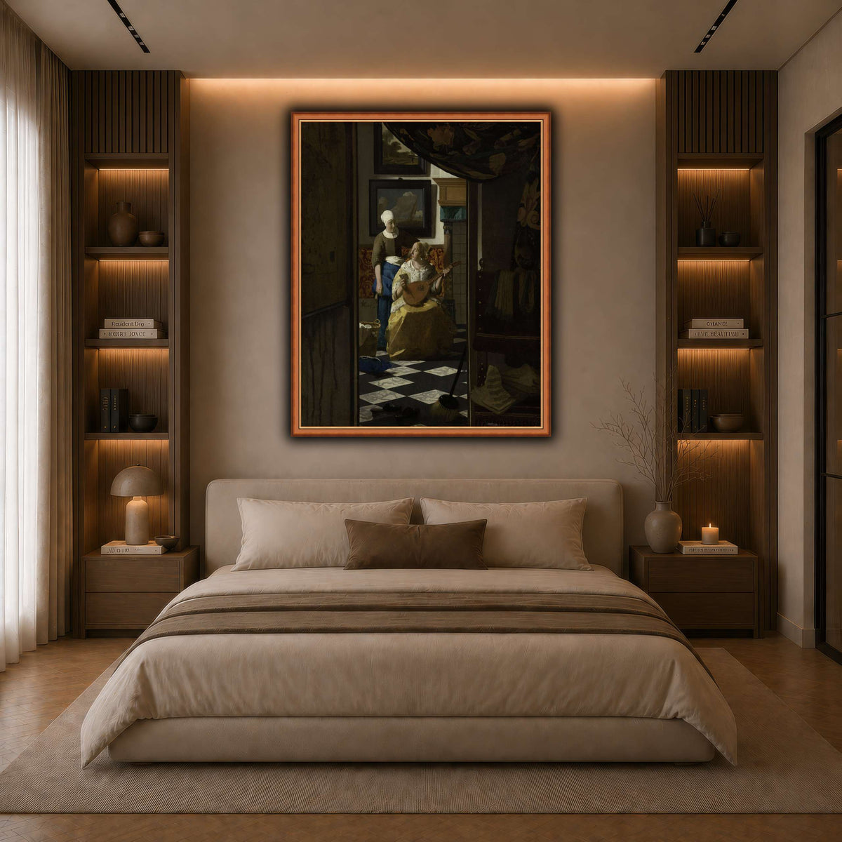 Vermeer,_Johannes_-_The_Loveletter dark neutral-bedroom