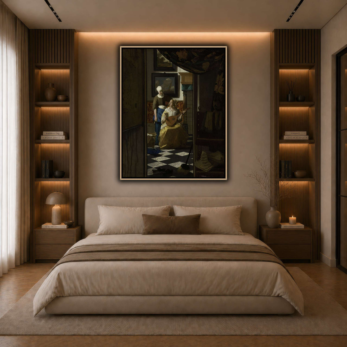 Vermeer,_Johannes_-_The_Loveletter dark neutral-bedroom