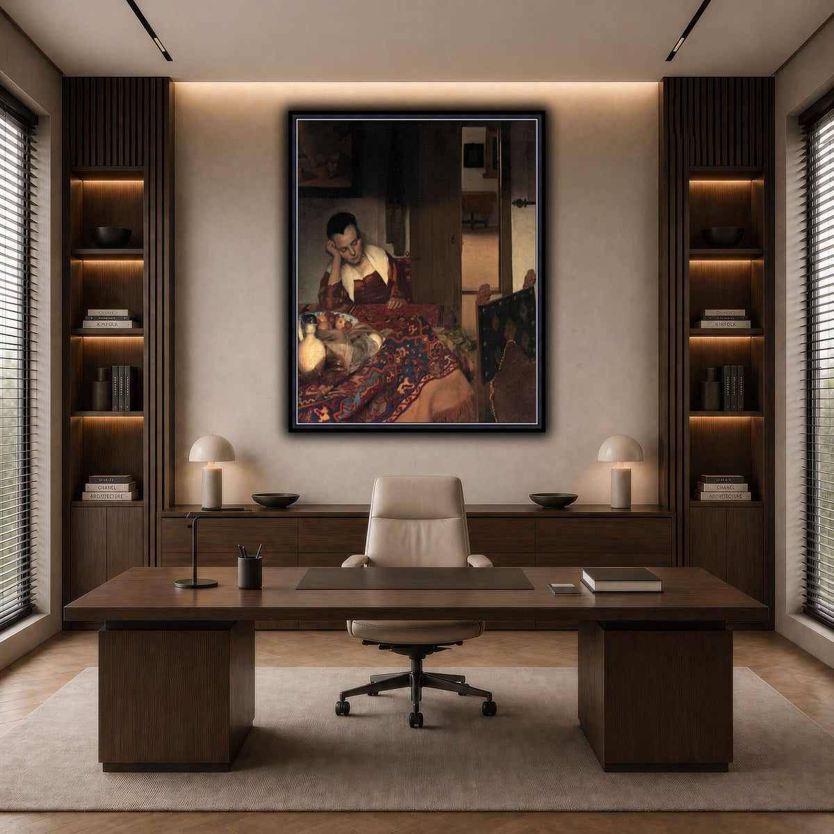 Vermeer_young_women_sleeping_result dark neutral-office