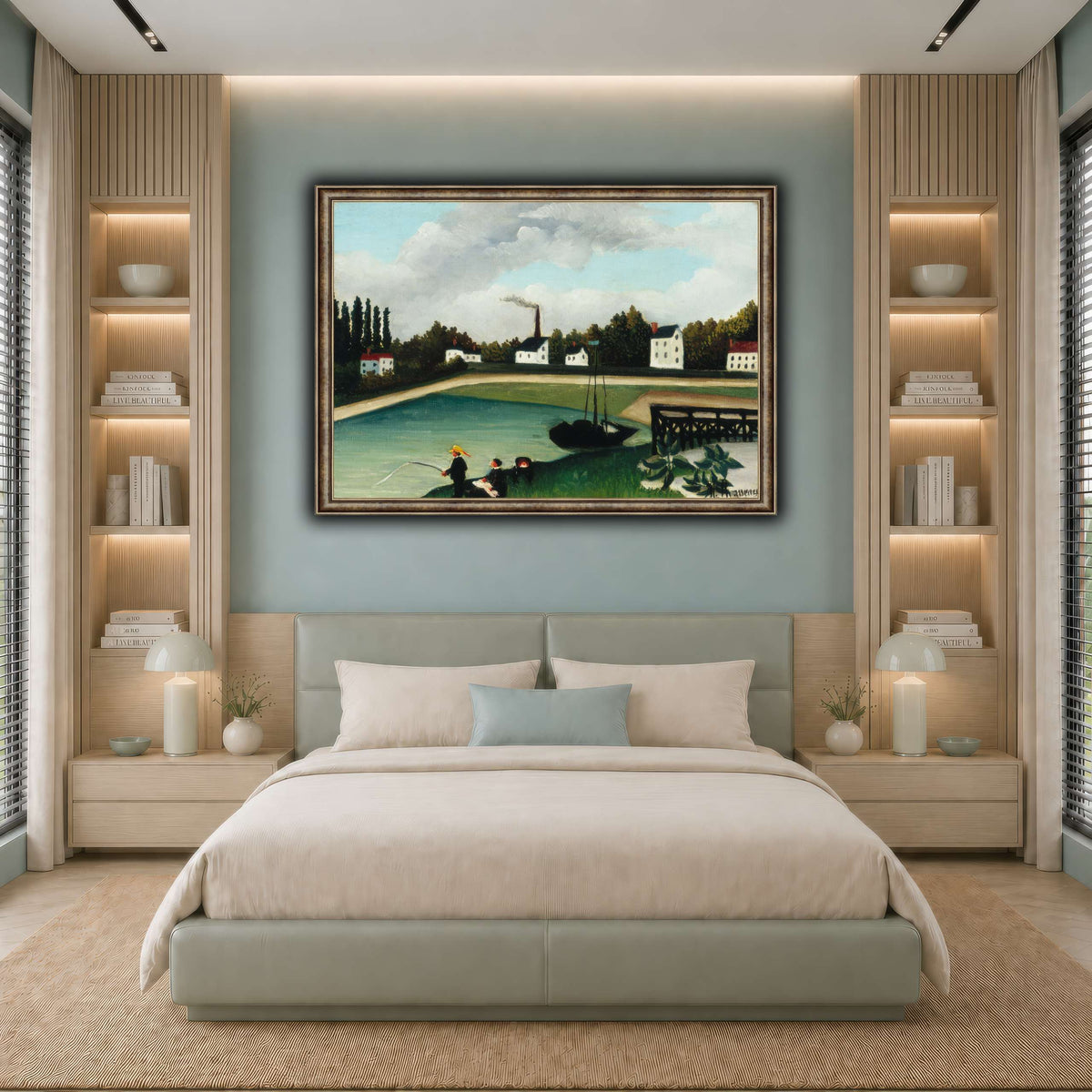 View-of-the-Quai-d-Ivry-near-the-Port-à-l-Anglais-Seine-Family-Fishing-1900_Henri-Rousseau cool-bedroom